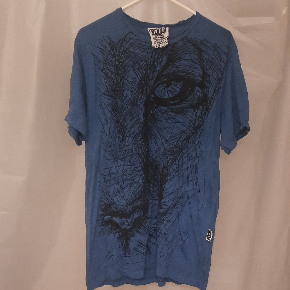 Blue Graphic Shirt NWOT